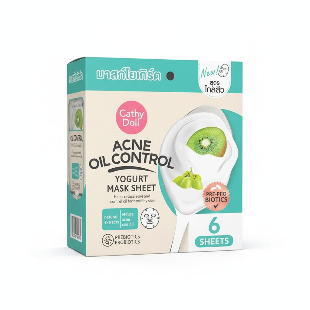 Cathy Doll Acne Oil Control Yogurt Mask Sheet 25g