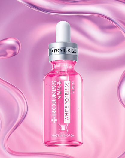 Rojukiss White Poreless Serum 30 ml (Serum for skin care, white face serum)