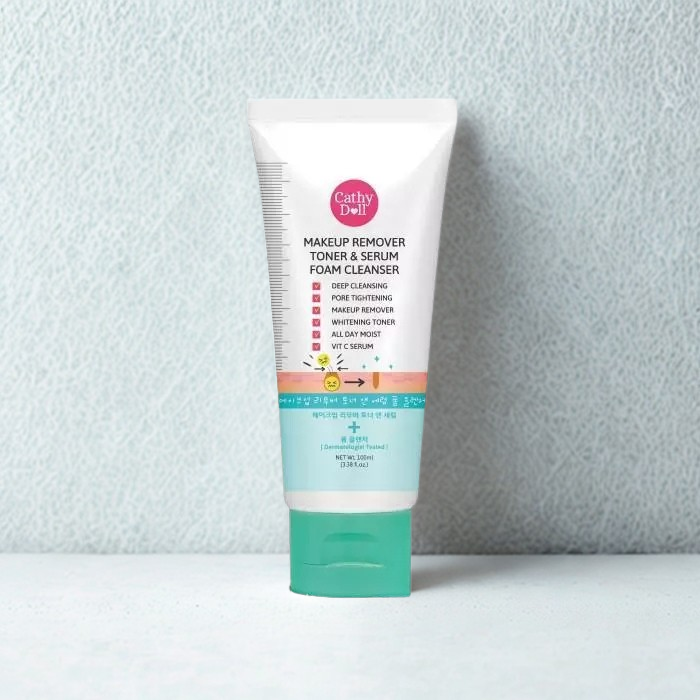 Cathy Doll Makeup Remover Toner & Serum Foam Cleanser