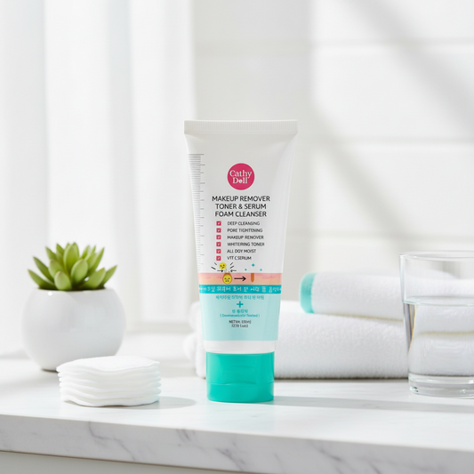 Cathy Doll Makeup Remover Toner & Serum Foam Cleanser