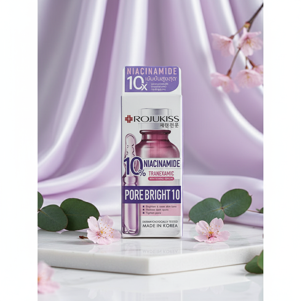 Rojukiss Pore Bright 10% Niacinamide Tranexamic Whitening Serum 15ml