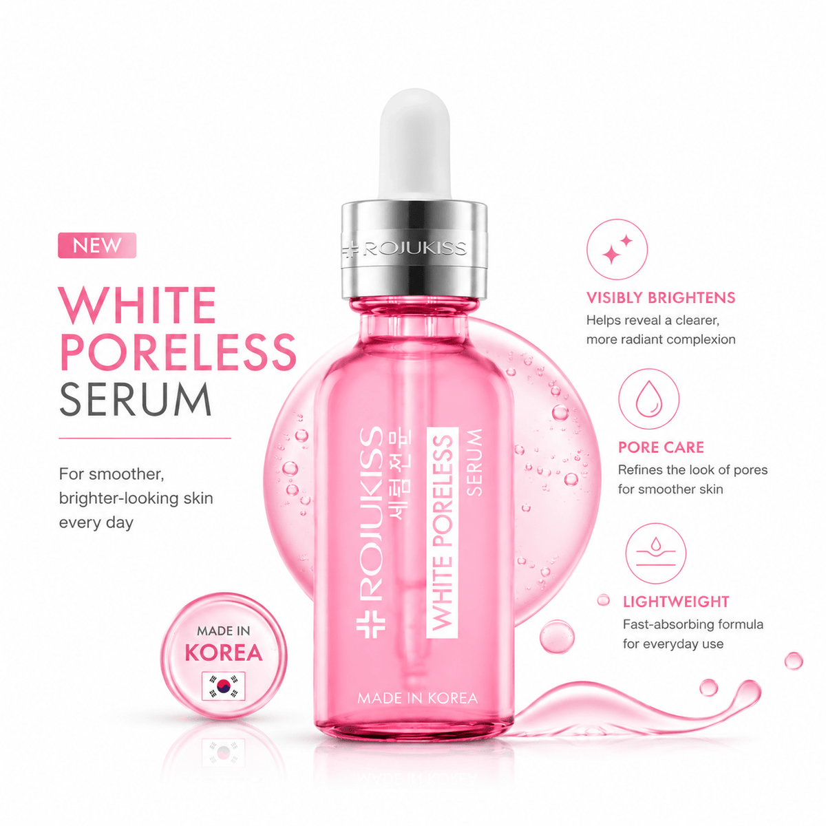Rojukiss White Poreless Serum 18 ml