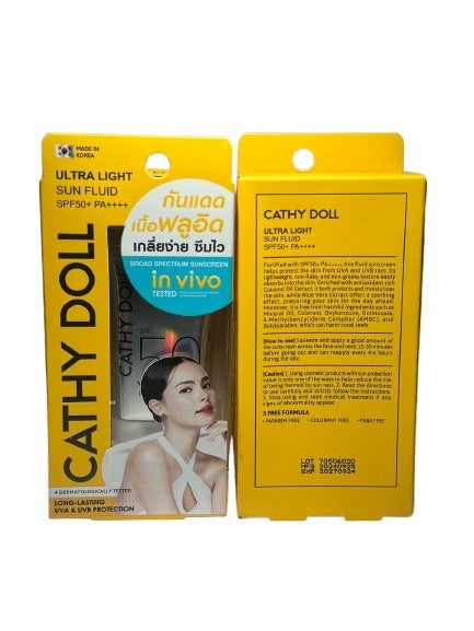 Cathy Doll Ultra Light Sun Fluid SPF50+ PA++++