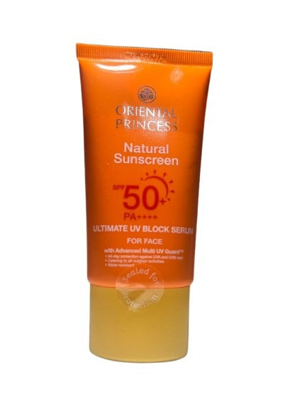 Oriental Princess Natural Sunscreen Ultimate UV Block Serum for Face SPF 50+ PA++++