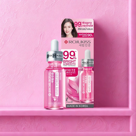 Rojukiss White Poreless Serum 18 ml (Serum for skin care, white face serum)