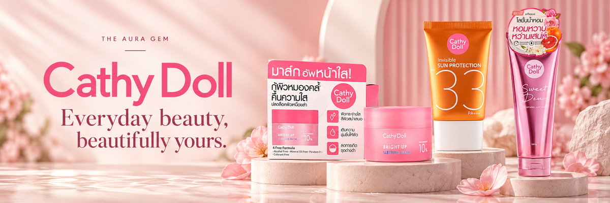 Cathy Doll collection banner – Everyday beauty, beautifully yours.