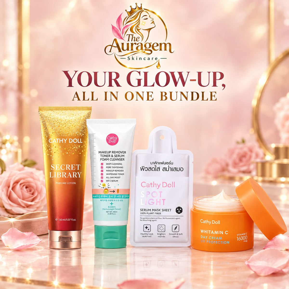 Cathy Doll Glow-Up Bundle — four products