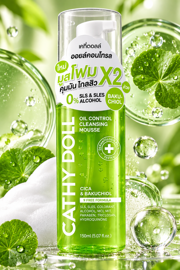 Cathy Doll Oil Control Cleansing Mousse 150ml
