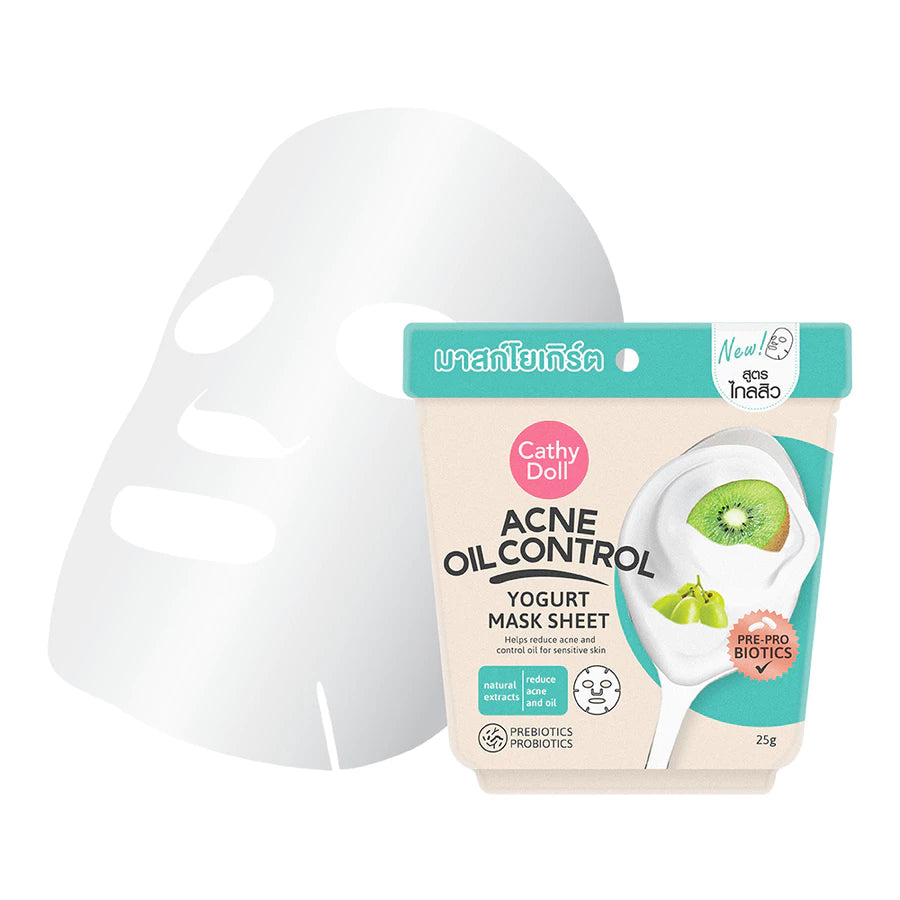 Cathy Doll Acne Oil Control Yogurt Mask Sheet 25g