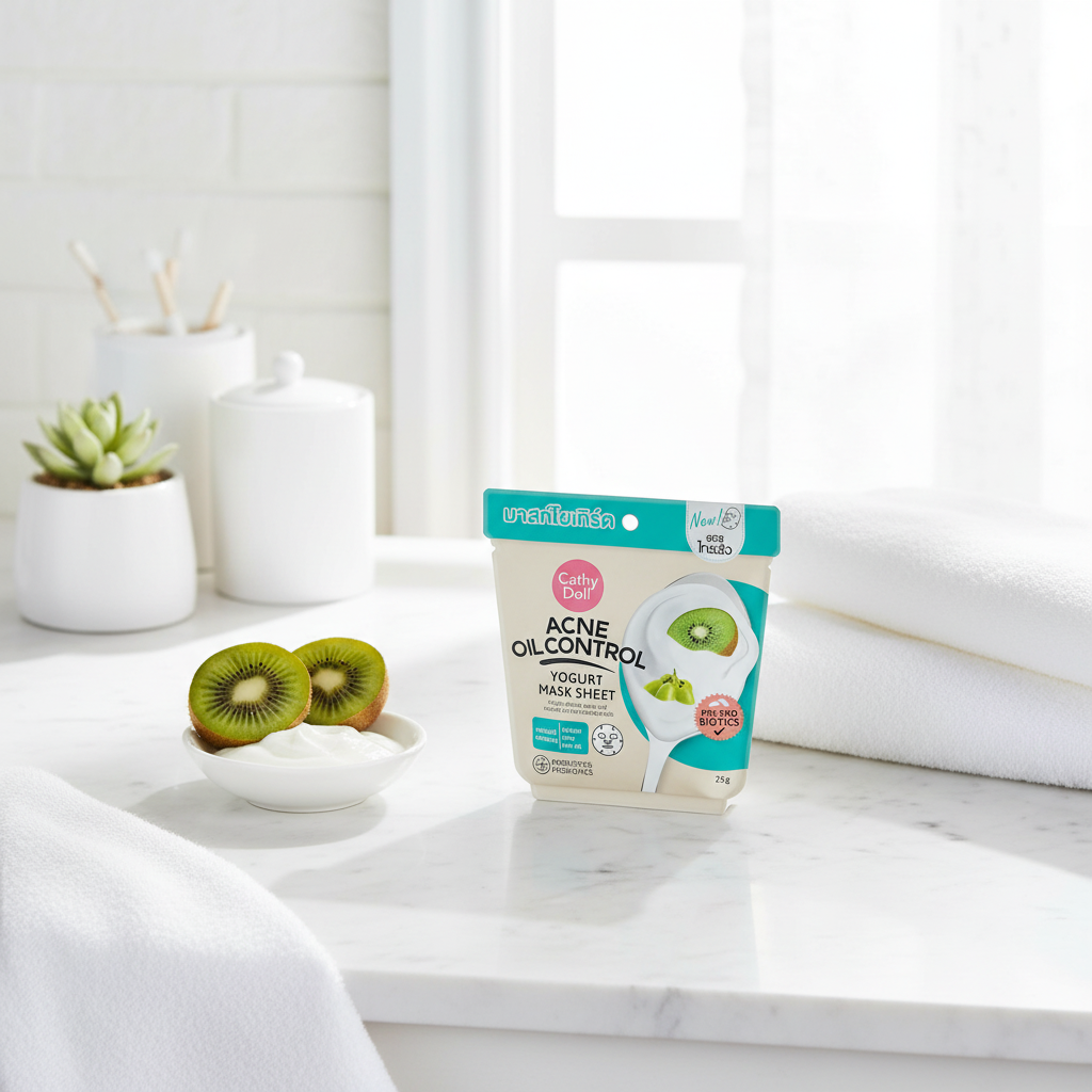 Cathy Doll Acne Oil Control Yogurt Mask Sheet 25g