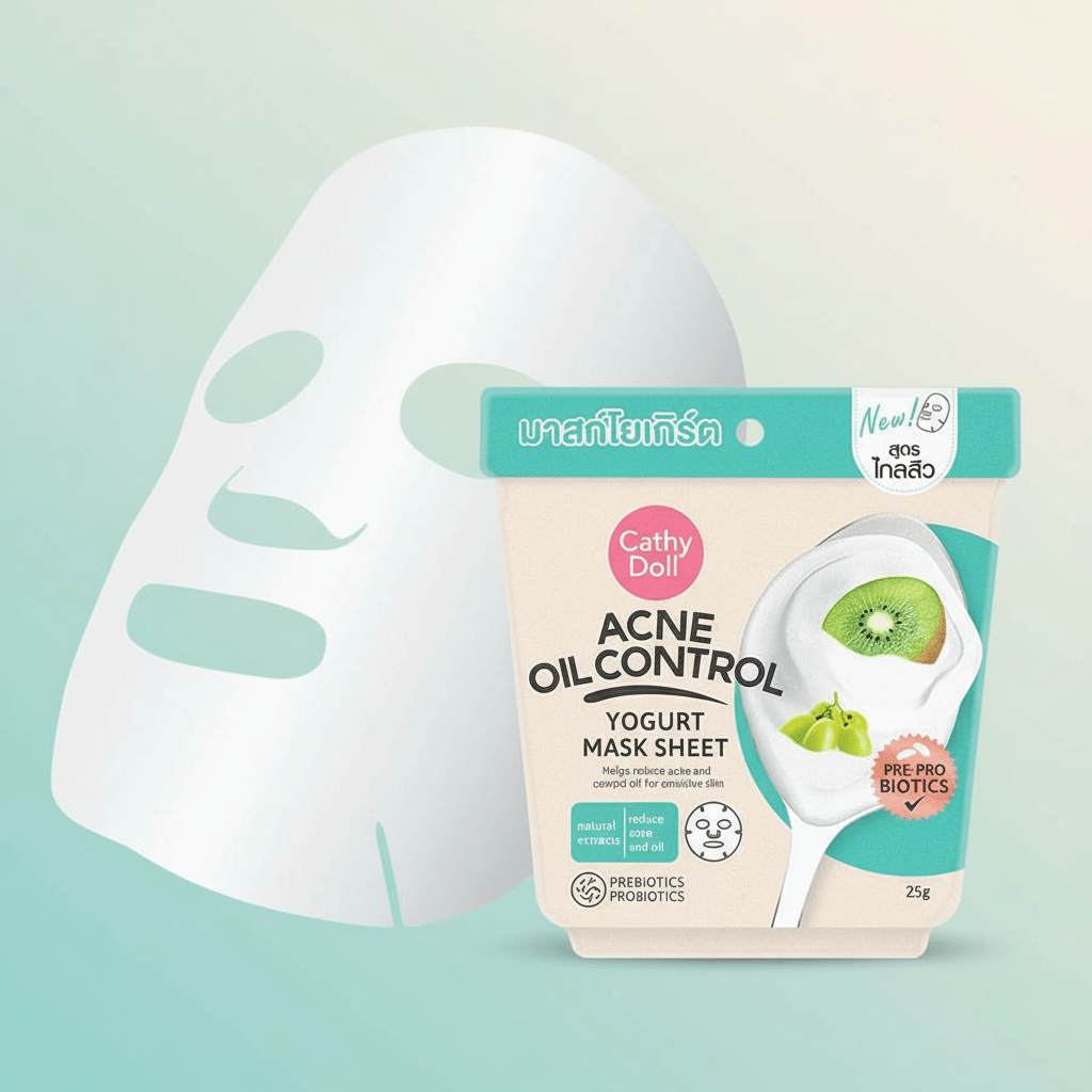 Cathy Doll Acne Oil Control Yogurt Mask Sheet 25g