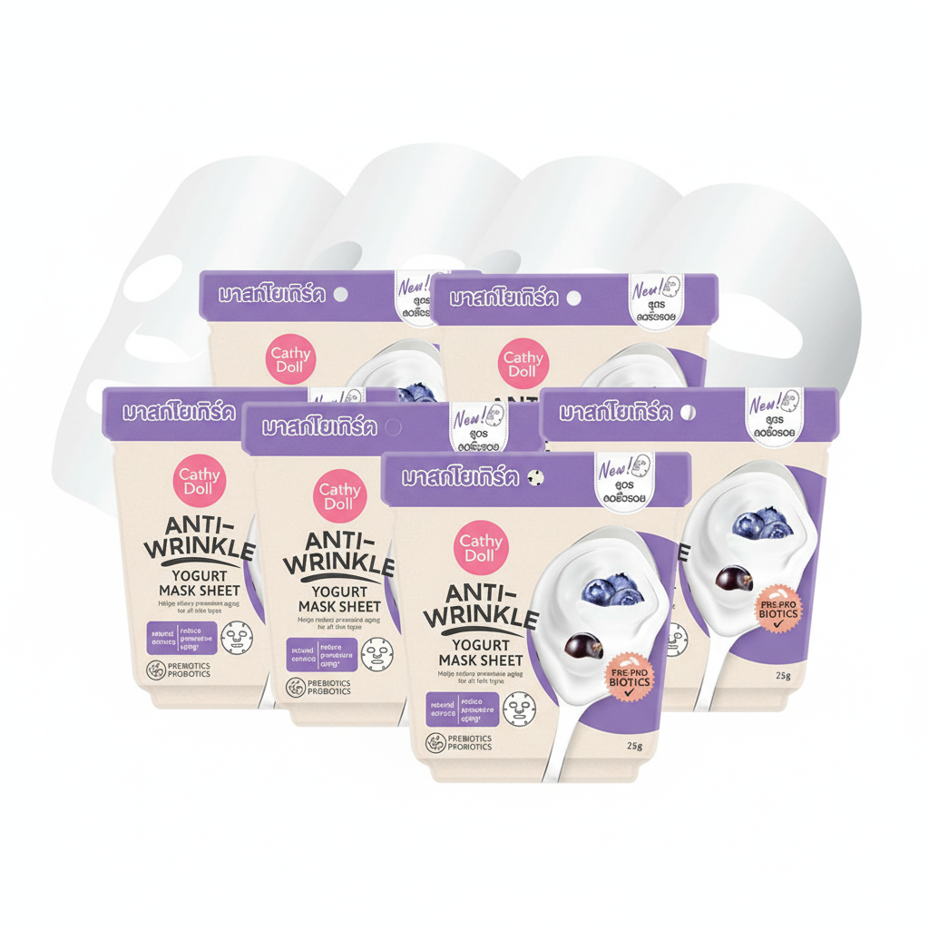 Cathy Doll Anti-Wrinkle Yogurt Mask Sheet 25g