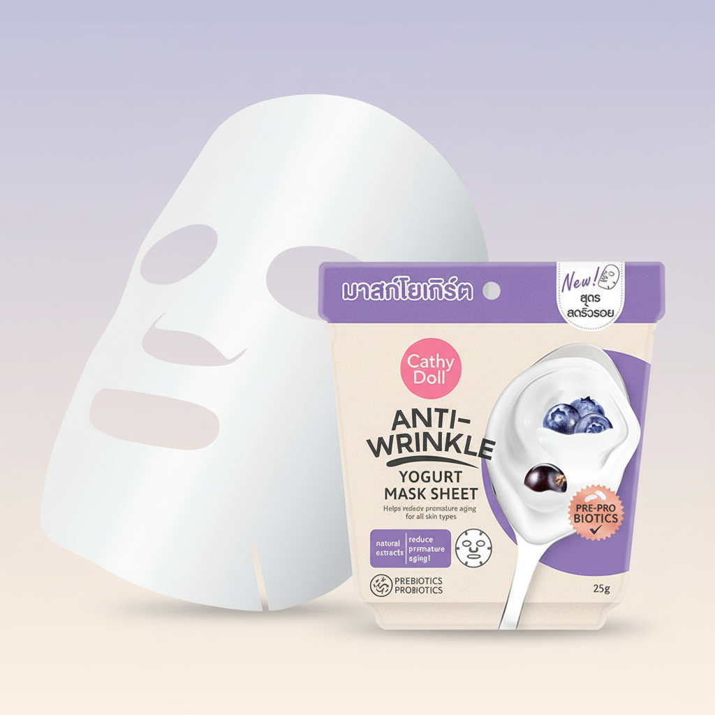Cathy Doll Anti-Wrinkle Yogurt Mask Sheet 25g