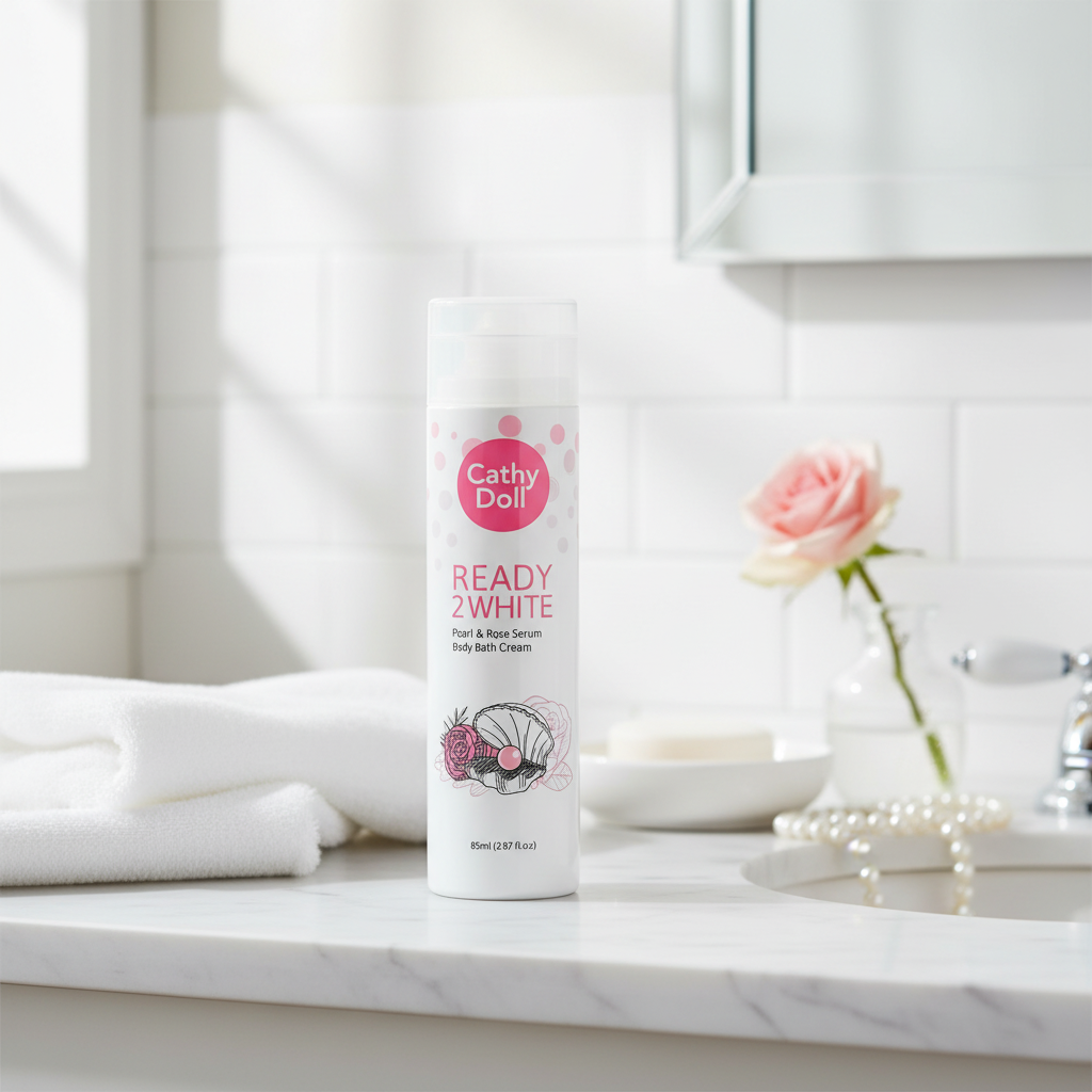 Cathy Doll Ready 2 White Pearl & Rose Serum Body Bath 85ml