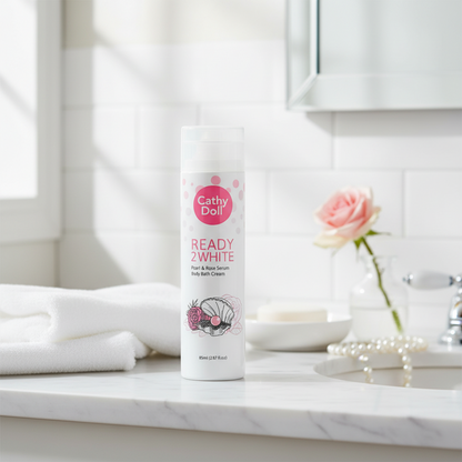 Cathy Doll Ready 2 White Pearl & Rose Serum Body Bath 85ml