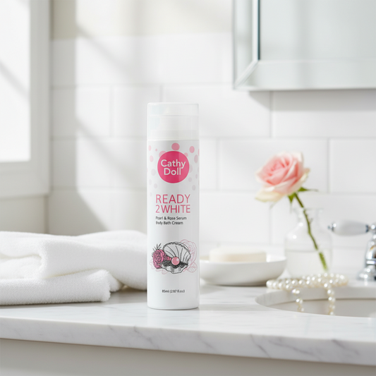 Cathy Doll Ready 2 White Pearl & Rose Serum Body Bath 85ml
